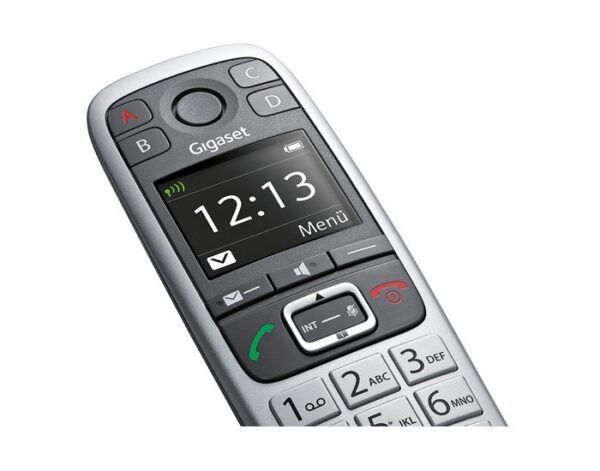 Ασύρματο Ψηφιακό Τηλέφωνο Gigaset E560 με 4 SOS Αριθμούς, Μεγάλα Πλήκτρα, Πλήκτρο Extra Έντασης ECO Γκρί S30852-H2708-K101.
