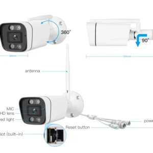 MLSC58 IP66 CAMERA, 3MP Ethernet & WiFi HD SONY Plug & Play αδιάβροχη με καταγραφή σε sd