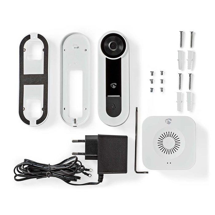 Smart Wi-Fi θυροτηλεόραση, με HD 1536p κάμερα, αισθητήρα κίνησης και ασύρματο κουδούνι