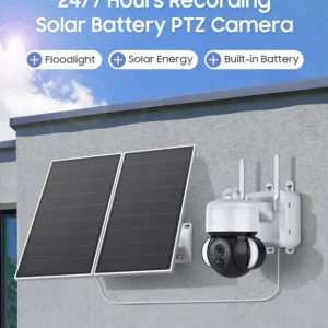 SECTEC smart ηλιακή κάμερα, 3MP, 4G, PIR, PTZ, SD, 20000mAh, IP65